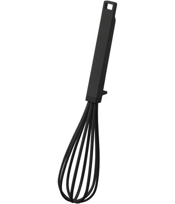 Yamazaki Jitsugyo Silicone Handle Whisk Black Approx. W6 X D6 X H29.5cm Tower Dishwasher Safe Kitchen Tool 6363