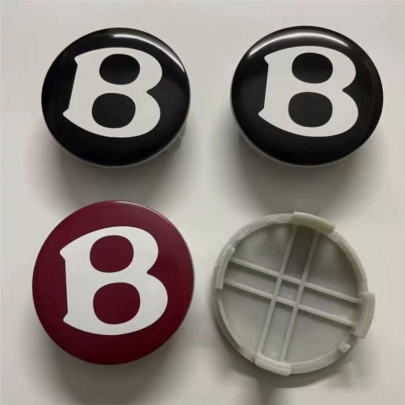 4 Piezas de Alta Calidad 68 mm Emblemas Tapacubos Centrales de Rueda de Coche Patas Altas Tapa de Cubo Para Bentley Flying GT Spur 2009-2017 Accesorios para Automóviles