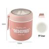 Compact Insulated Microwaveable Bento Box with 316 Stainless Steel Soup Cup