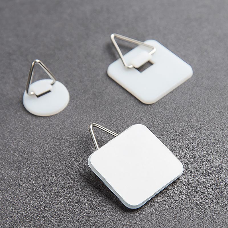 5Pcs Invisible Adhesive Plate Hanger Vertical Plate Holders Portable Wall Dish Hanging Hooks For Home Art Decor Accessories