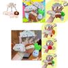 Cute Cartoon Style Plush Dumpling Keyring Featuring Assorted Food Ingredients