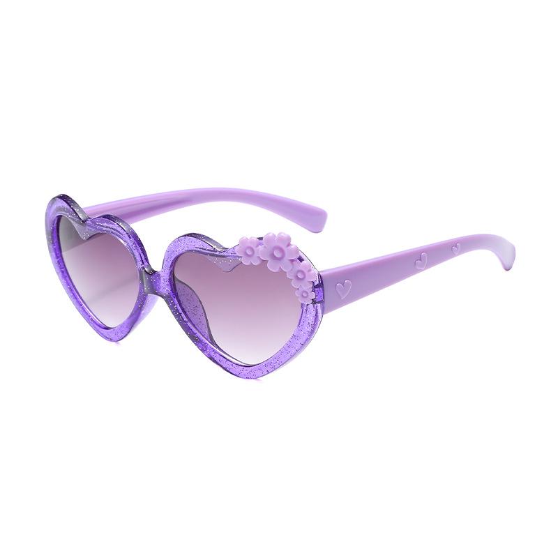 

Peach Heart Sunglasses: Stylish, Color Block Sun Protection for Boys and Girls
