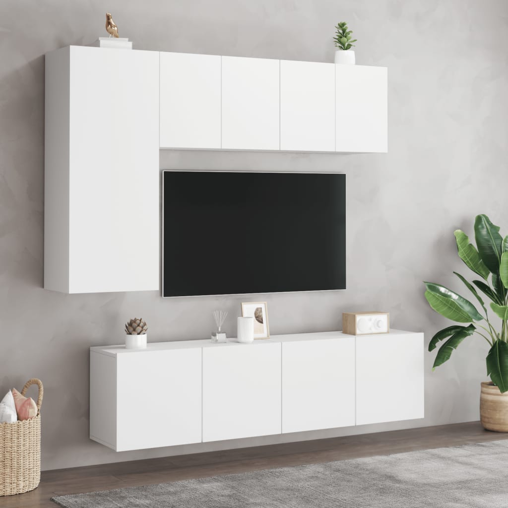 vidaXL TV-Wandschrank Weiß 60x30x41 cm