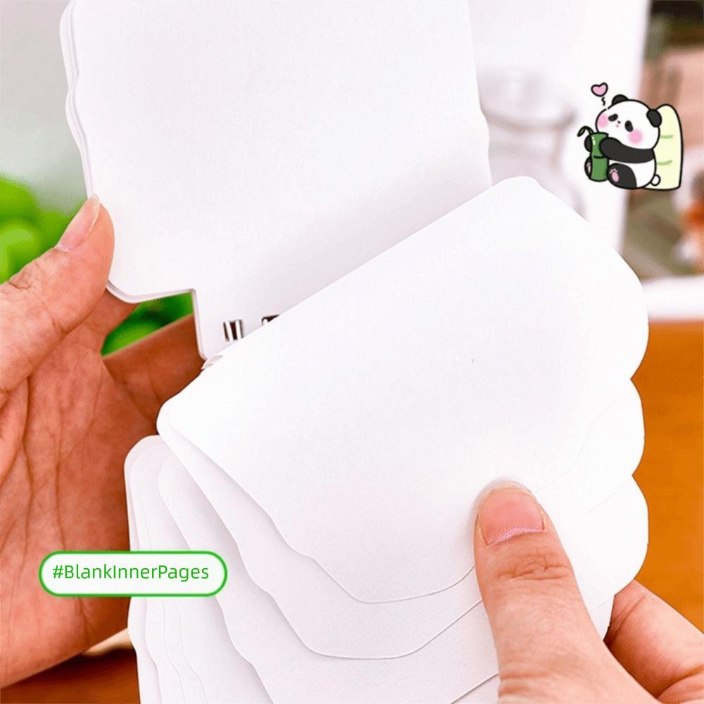 High Quality Panda Pocket Notebook 50Sheets Square Notepad Blank Inner Page Loose-leaf Mini Notebook Student