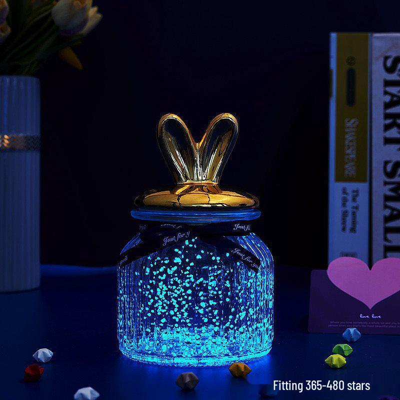 Luminous Glow-in-the-Dark Star Bottle Ornament - Creative Gift for Birthdays or Valentine's Day