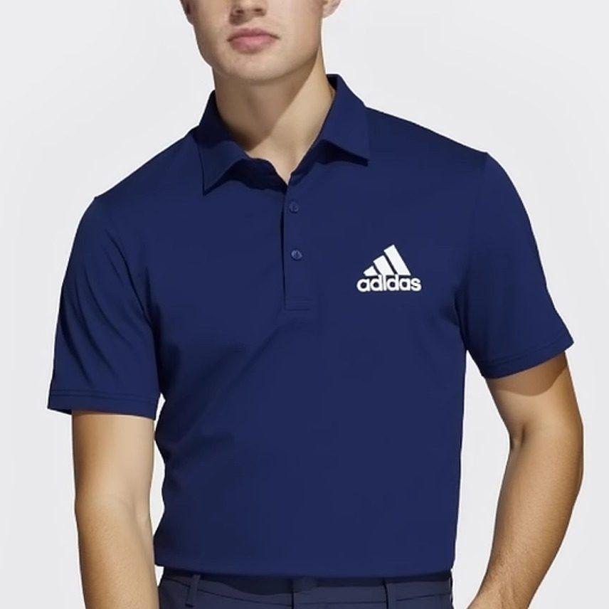 adidas Short Sleeved Polo Shirt Men's Navy Blue GM3597