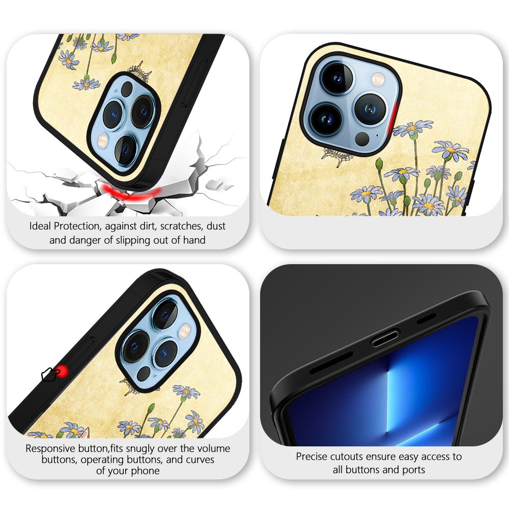 Cartoon Cute Cat Case for Iphone 14 13 11 12 Pro Max Mini Xs Xr X 7 8 6s Plus Se 2022 Tempered Glass Cover Animal Fundas