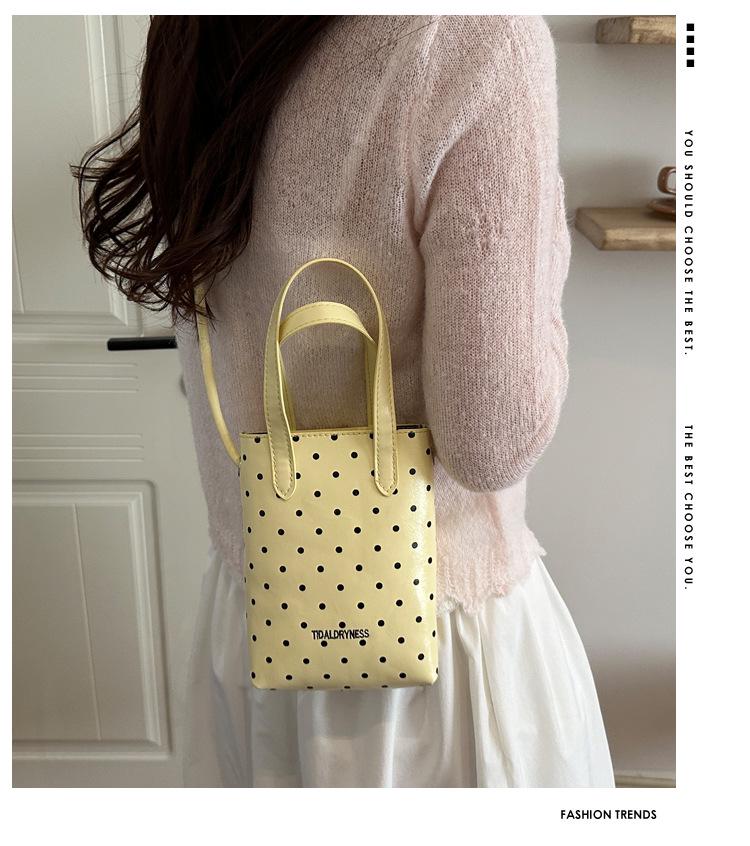 Trendy 2026 Summer Korean Polka Dot Crossbody & Shoulder Bag