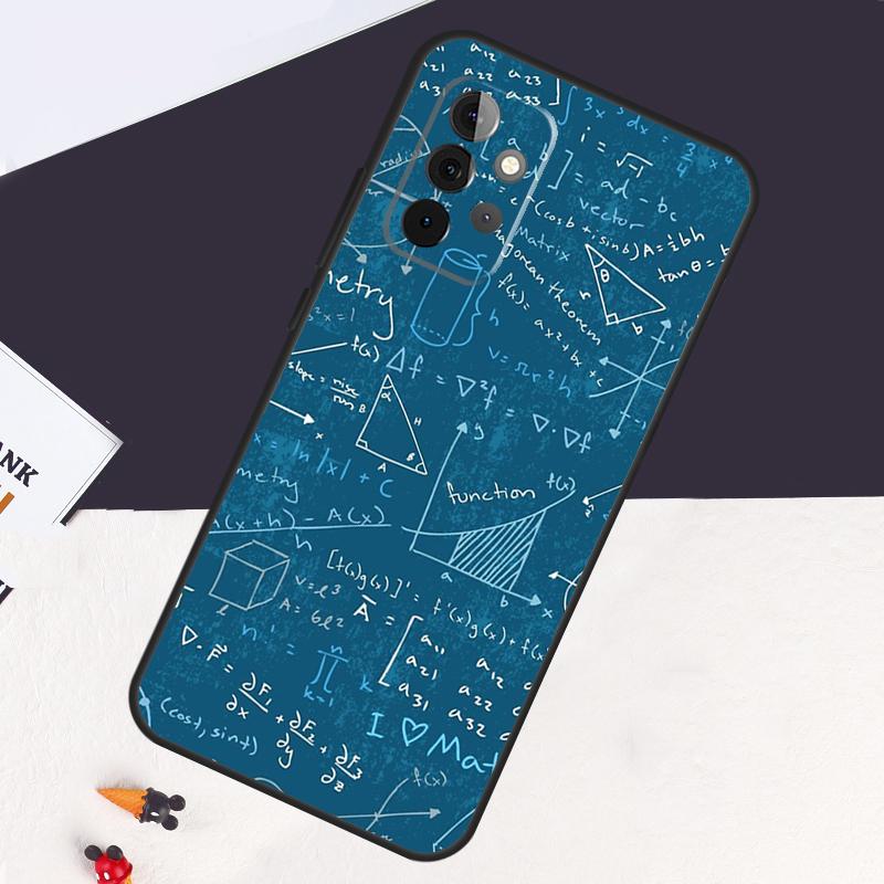 Symbol Math Science Physics Formulas Case For Samsung Galaxy A14 A55 A06 A05 A36 A26 A16 A54 A34 A22 A32 A52 A35 A15 A53 A13 A56