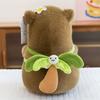 New Seaside Summer Coconut Tree Backpack Kapibara Plush Toy Swimming Ring Capybara Doll for Girls