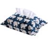 1pcs portable  Cute cartoon tissue box, paper towel box cotton and linen car home decoration small bag paper bag