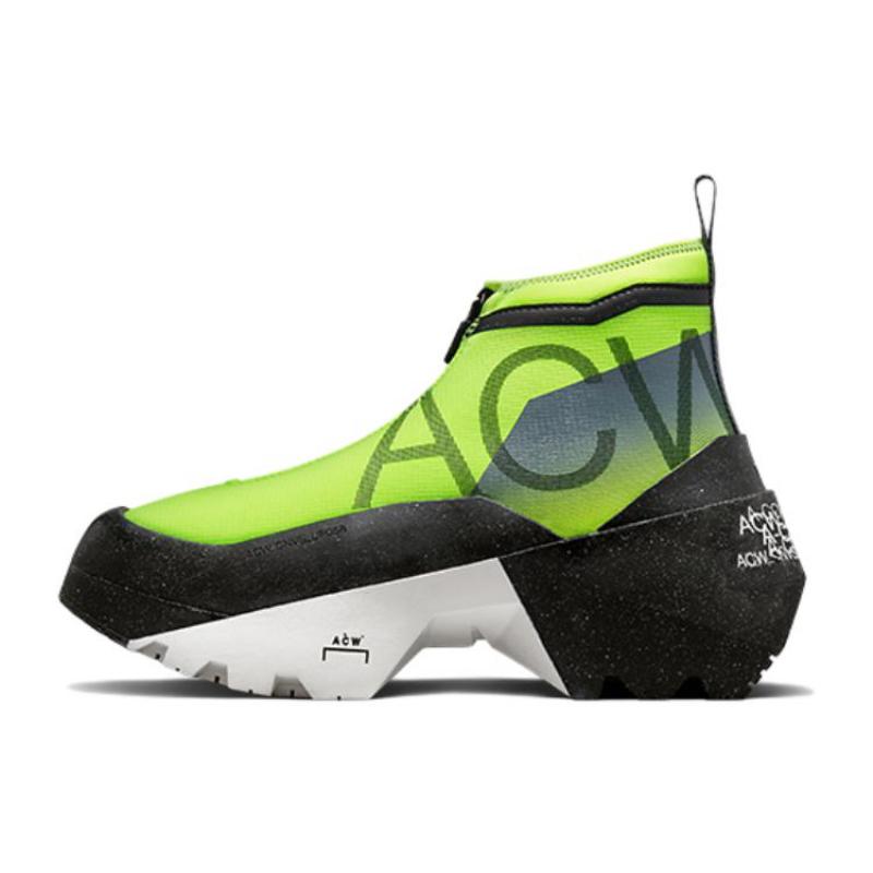 

A-COLD-WALL* x Converse Geo Forma Boot Кожаные Спортивный Тренд Полувысокие Повседневные Кроссовки Унисекс Черный и Зеленый 37