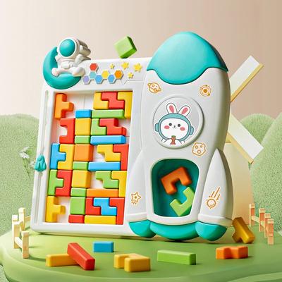 Building Block Creative 3D Desktop Game Educational Toy Tangram Math Toys Building Blocks Board Kids Educational for Children