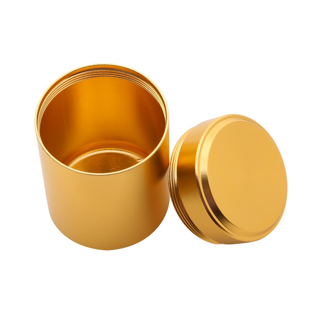 Tea Can Travel Portable Sealed Jar Metal Mini Storage Box New Moisture-proof Solid Color Nut Candy Jars Food Storage Container