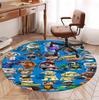 PAW Patrol Pattern Round Rug, Indoor/Outdoor Mat, for Picnic, Gameroom, Bedroom, Office, Living Room, Home Decor Carpet, Birthday Gift