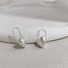 BF CLUB 925 Silver Heart Hoop Earrings For Women Girl Sexy Fashion Trendy Jewelry Gift Party Wedding pendientes mujer