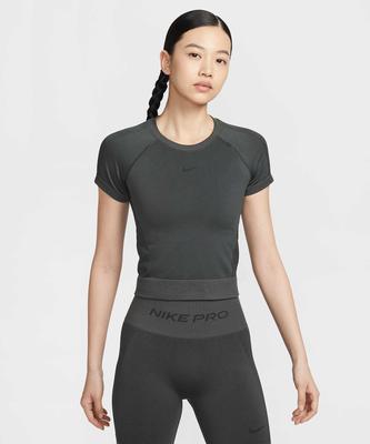 Pro Seamless Dry-Fit T-Shirt W - Dark Smoke Grey / Im9973-070