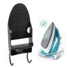 Electric Iron Holder Ht Resistant 2 In 1 Wall Mounted Iron Board Rack with Hook for Home Bathroom