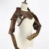 Medieval Faux PU Leathers Costume Armour Halloween Cosplay Warrior Armors Shoulder Armour, Double Shoulder Guard Harness