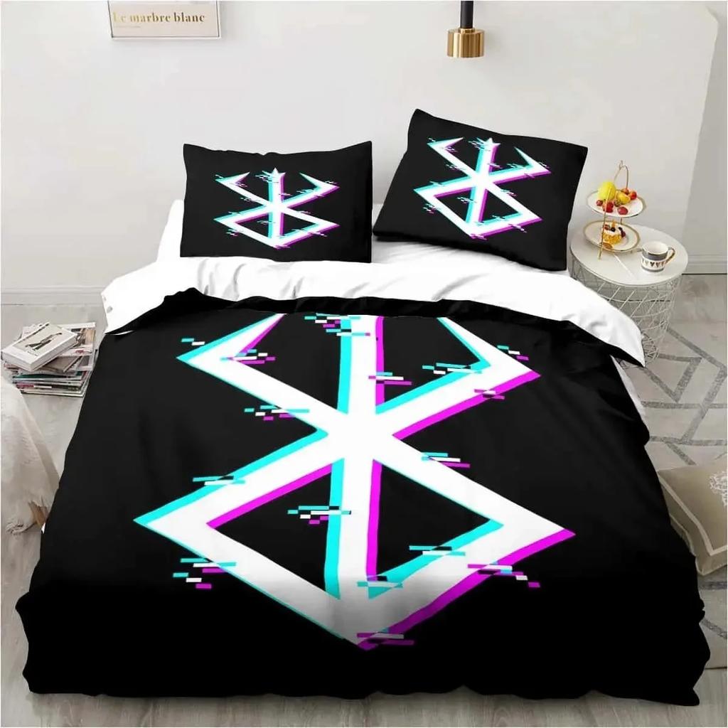 Anime Berserk Duvet Cover Set Single Double Size Bedding Set for Kids Teen Polyester Quilt Cover Set Home Textiles Movie Decor