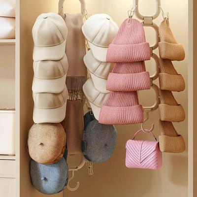 Multifunktionaler Hut Haken Bohren Nicht Notwendig Wandmontage Aufbewahrung Organizer Für Hüte Schals Taschen Kleidung Platzsparend
