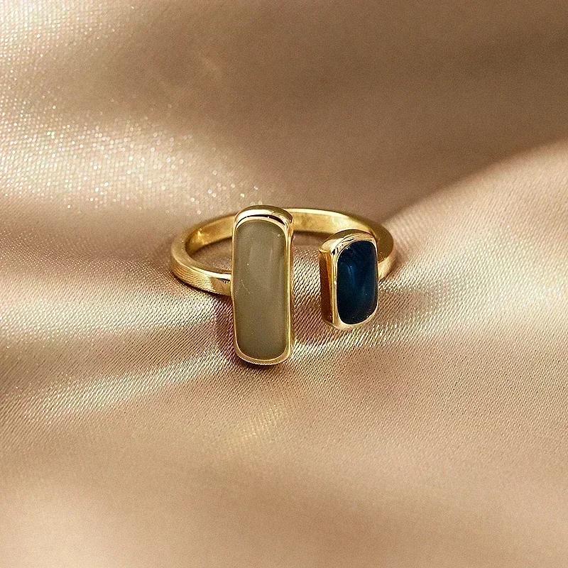 Checkered Ring For Men Retro Hip Hop Dropping Glue Copper Color Open Finger Ring Punk Student Jewelry Accessories Gifts