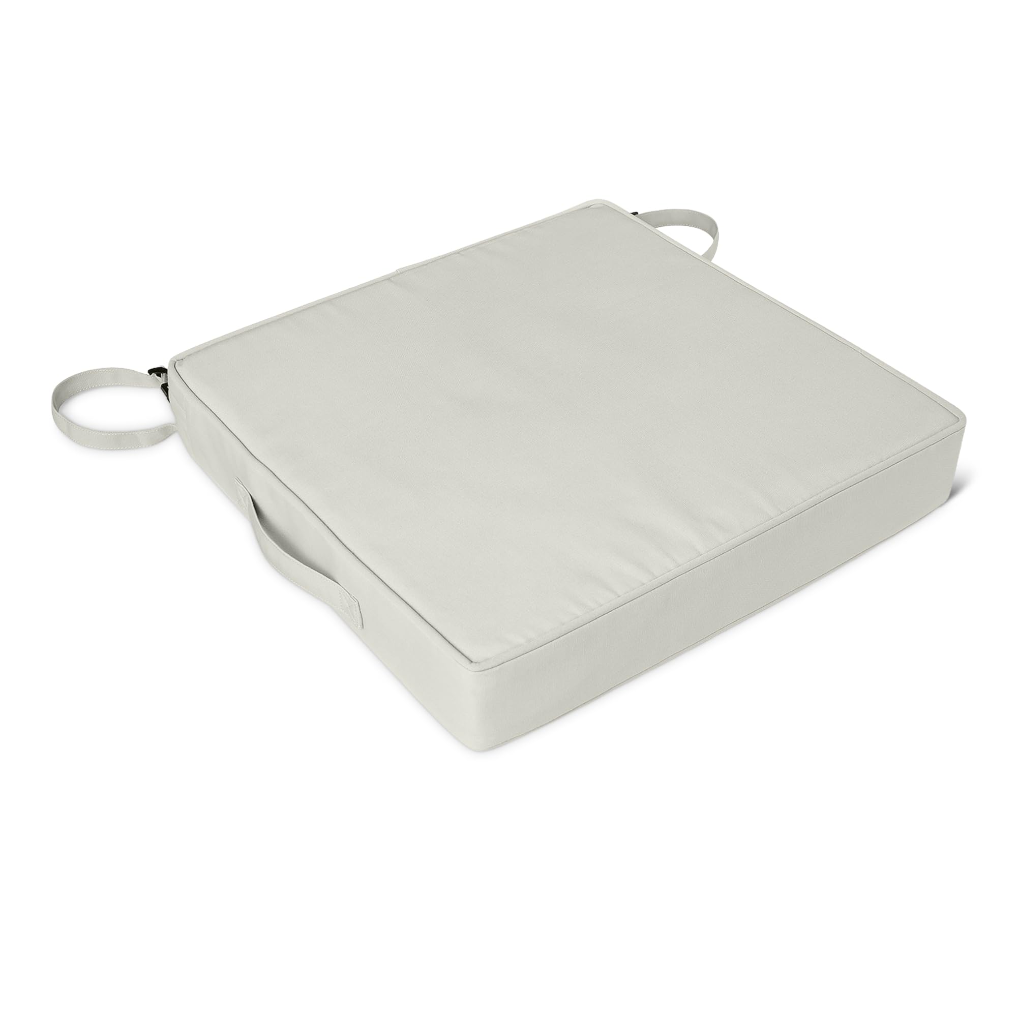 

Amazon Basics Waterproof Chair Cushion, Thick Sponge Seat Cushion, 48.3cm x 48.3cm x 7.6cm, 2-Pack, Beige
