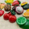 3D Fruit Refrigerator Sticker Resin Crafts Creative Decoration Magnetic Sticker Cartoon Children's Toys Home Office Supplies