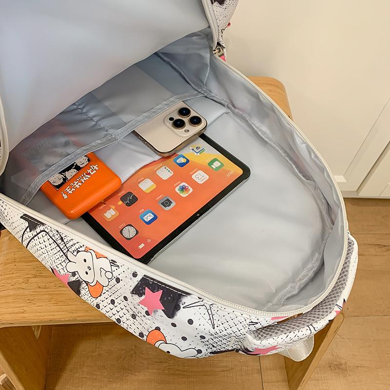 Studentský školní batoh s hvězdným potiskem Dámský batoh s velkou kapacitou