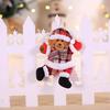 1PC Xmas Tree Pendant Santa Claus Gift DIY Merry Christmas Dancing Ornaments Toys Doll Hanging Happy New Year Cloth Snowman