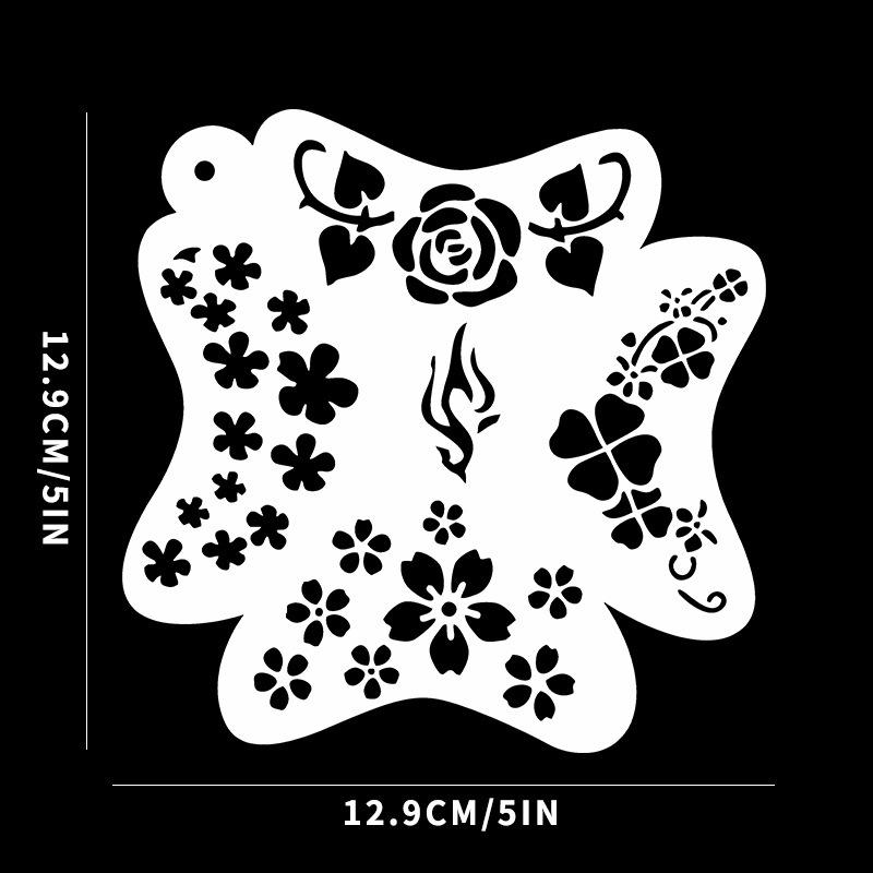 Kit di Stencil per Pittura Facciale Animale per Bambini per Trucco da Palco Fai-da-Te e Graffiti