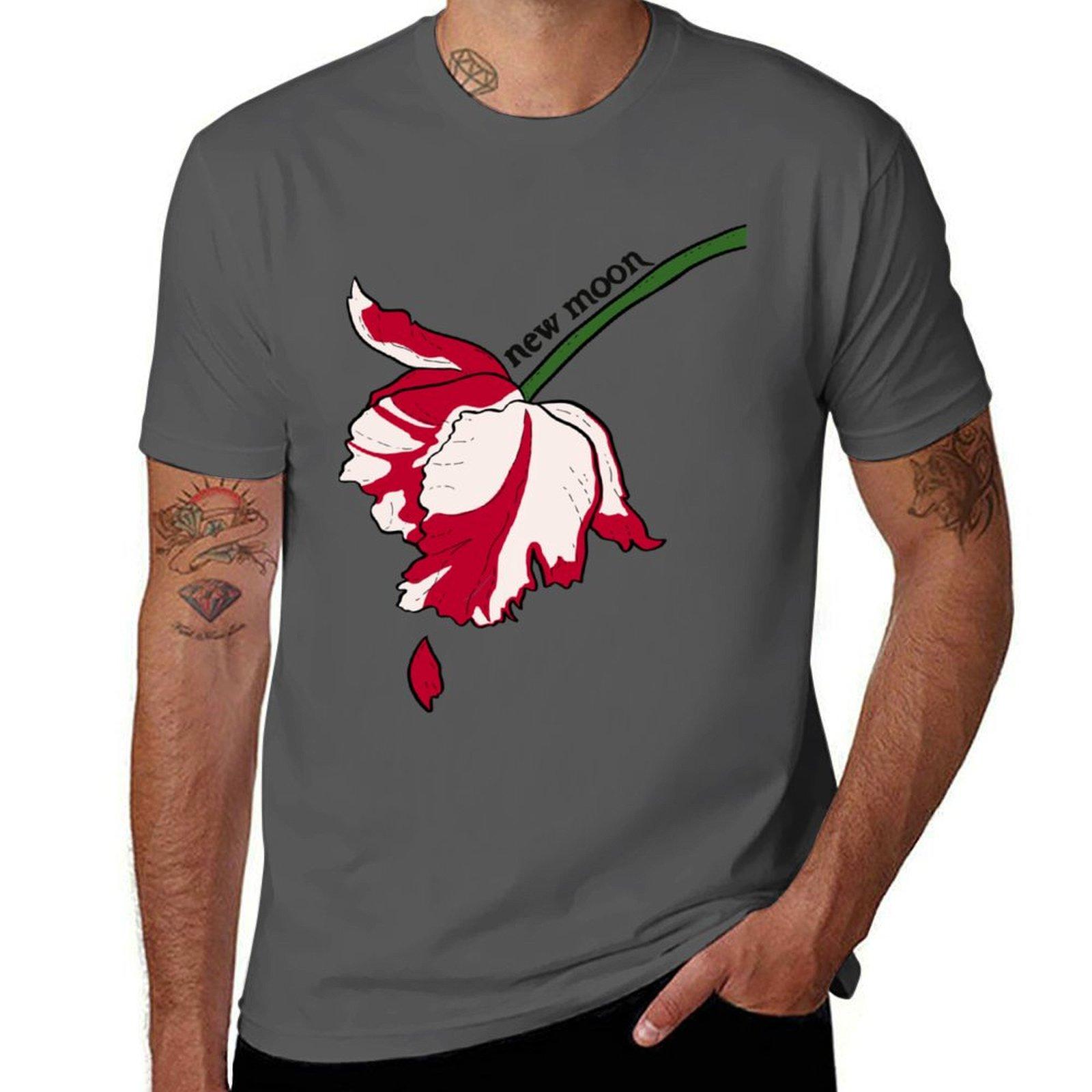 

New Moon T-Shirt man t shirts cotton cotton t shirt man g man t shirts for men T-Shirt 4XL