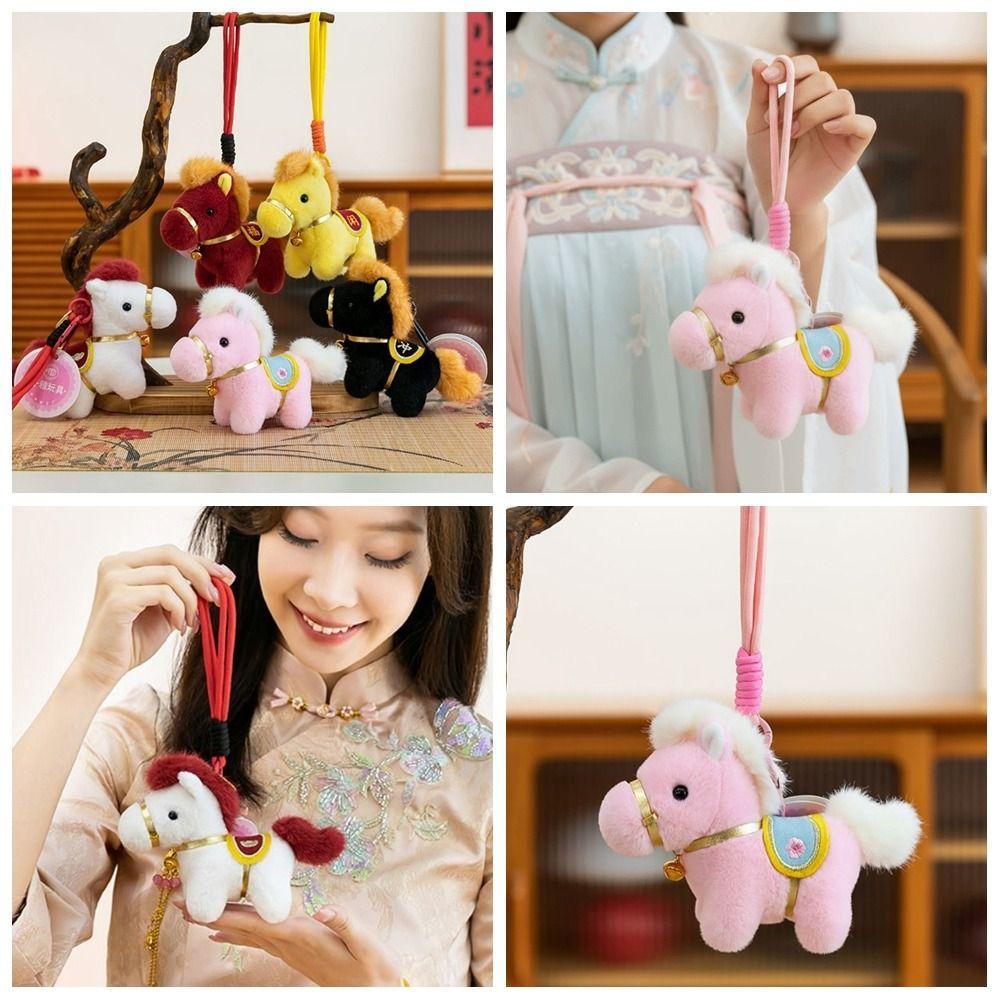Mascot Dolls Plush Horse Doll Pendant Creative Zodiac Pony Figurine  Home Decoration