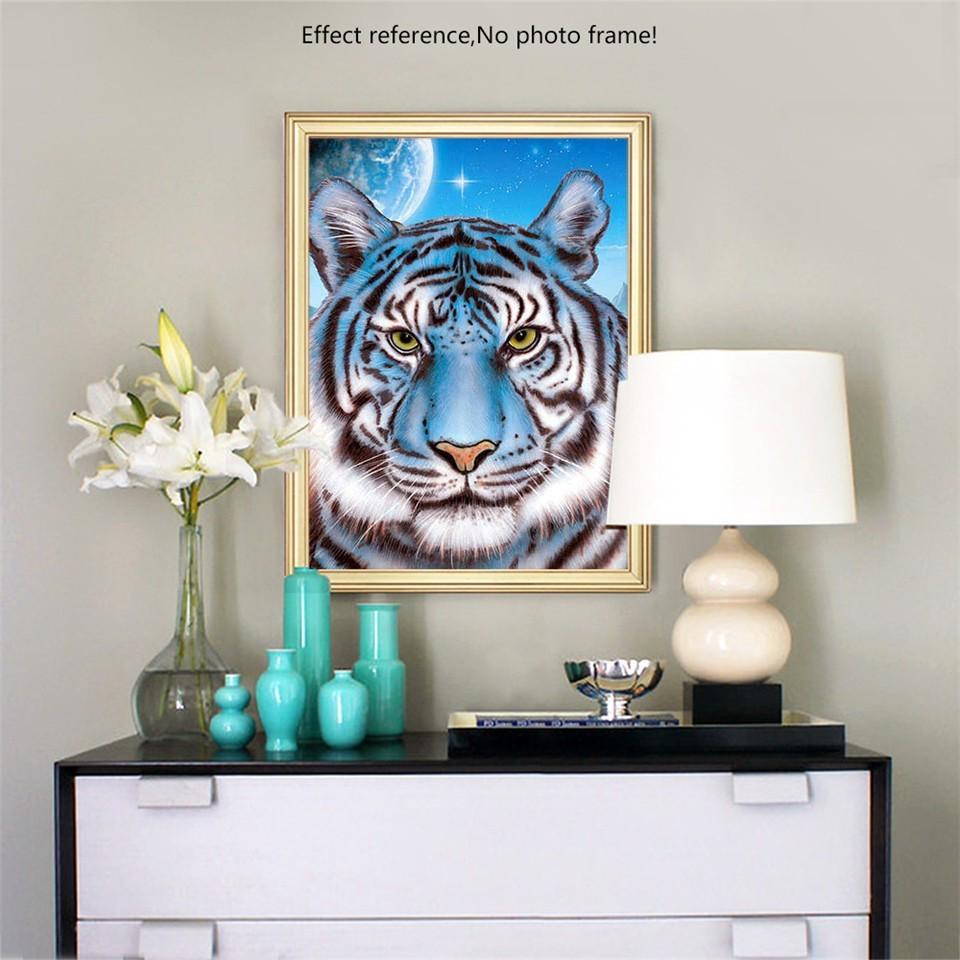 5D DIY Diamond Painting Tiger Picture Of Rhinestone Diamond Embroidery Mosaic Animal Home Decor