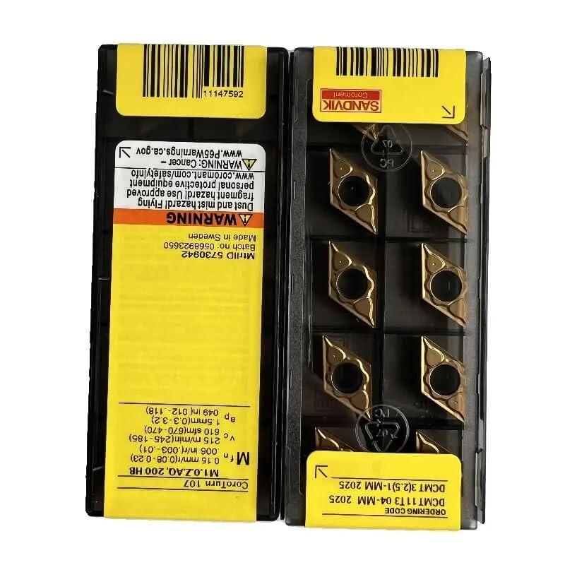 Original Sandvik / DCMT11T304-MM 2025 / CNC Lathe Carbide Blade 10 PCS