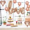 1 Set Heart Balloon Inflatable Conjoined Aluminum Foil Happy Valentine's Day Love Letter Balloons Decor for Holiday