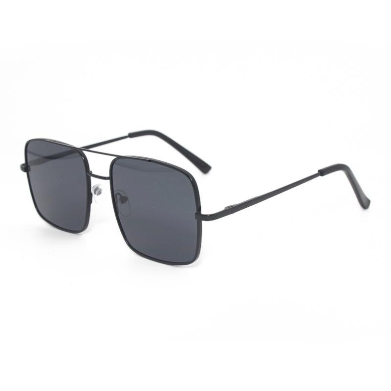 Fashion Metal Sunglasses Outdoor Men'S Square Double Beam Large Frame Driving Sunglasses Women