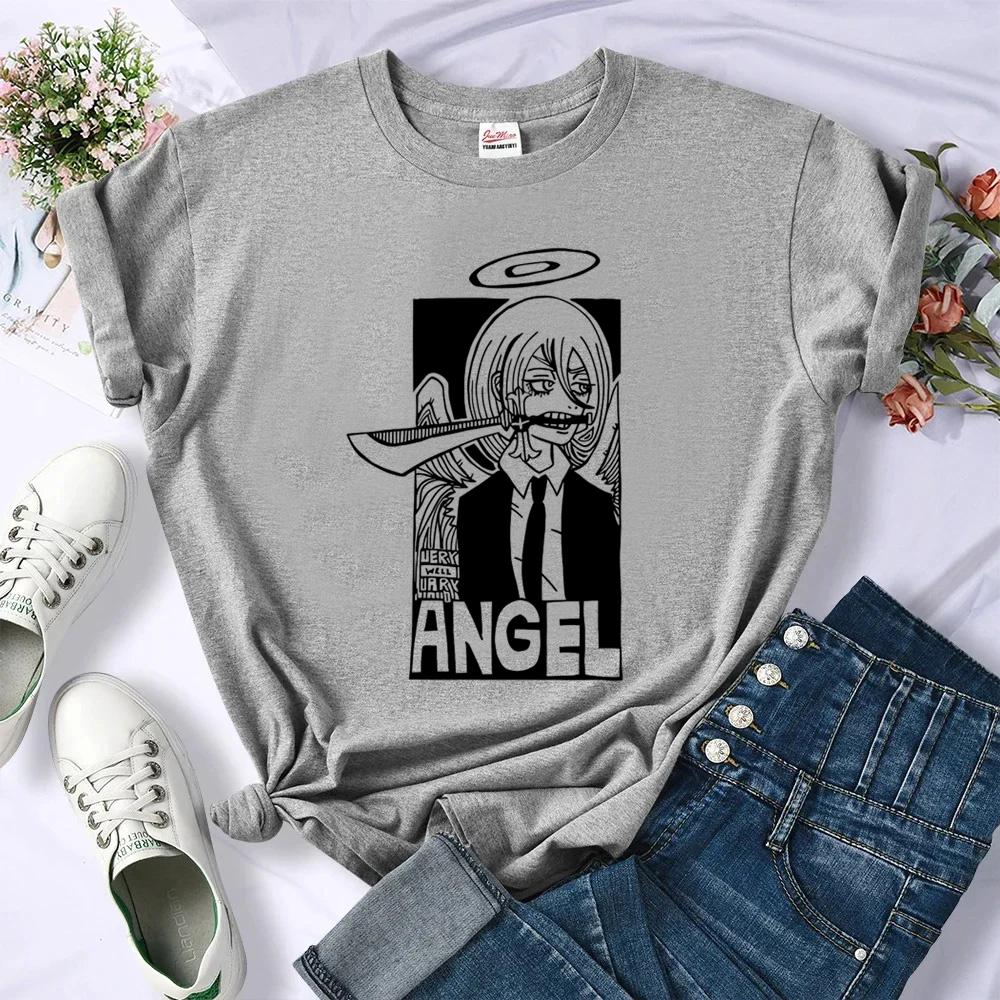 Kettensäge Unisex Makima Reze T-Shirt Shoujo Ausverkauf Unisexga Party Streetwear T-Shirt Gothic Psychedelisch Jojifuku Japan Emo