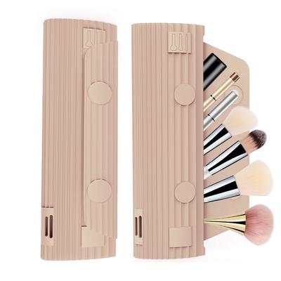 Brush Cosmetic Bag Silicone Makeup Brush Holder Cosmetic Brush Holder Travel Make Up Brush Bag Makeup Bag for Woman