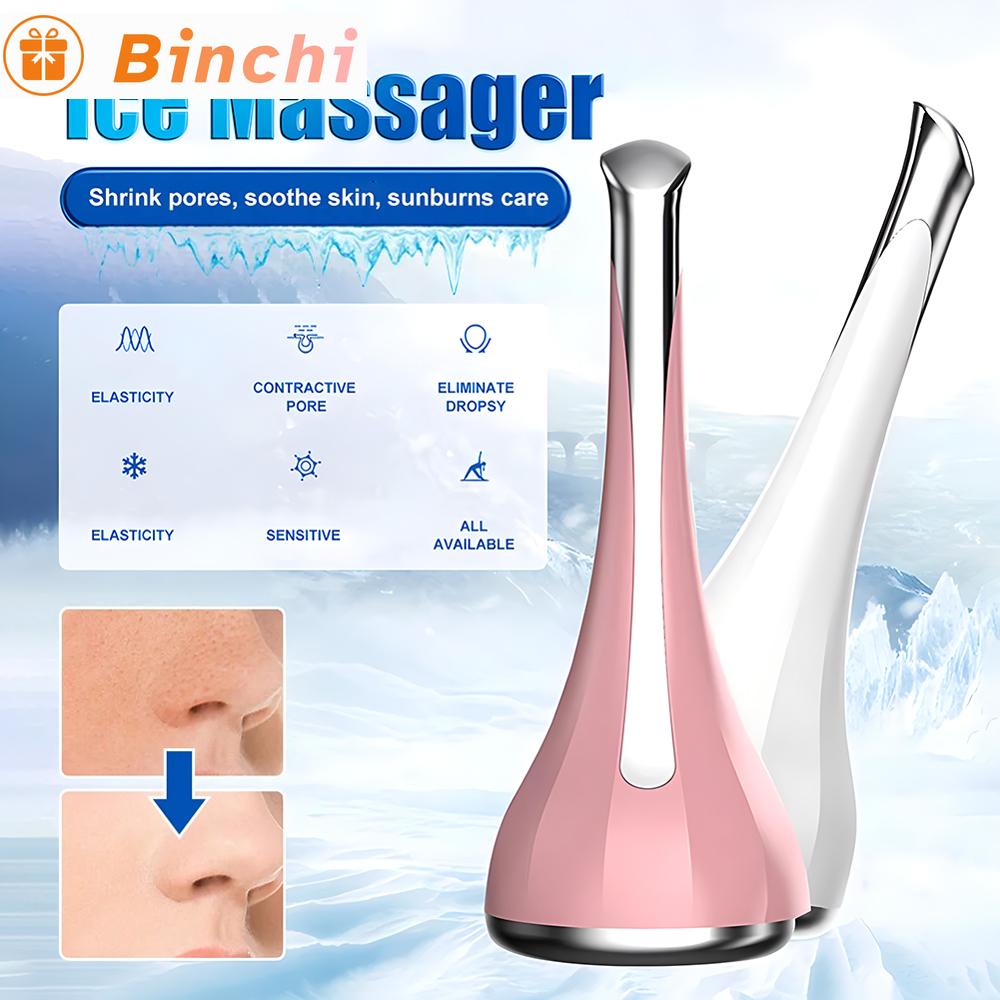 Freezable Ice Compress Skin Cooler Skin Calming Massager Face Edema Removel Roller Reduce Eye Neck Massager Cooler Edema Remover