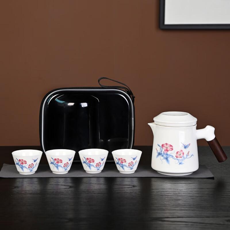 Shangqi Ceramic Ink Landscape Portable Tea Set