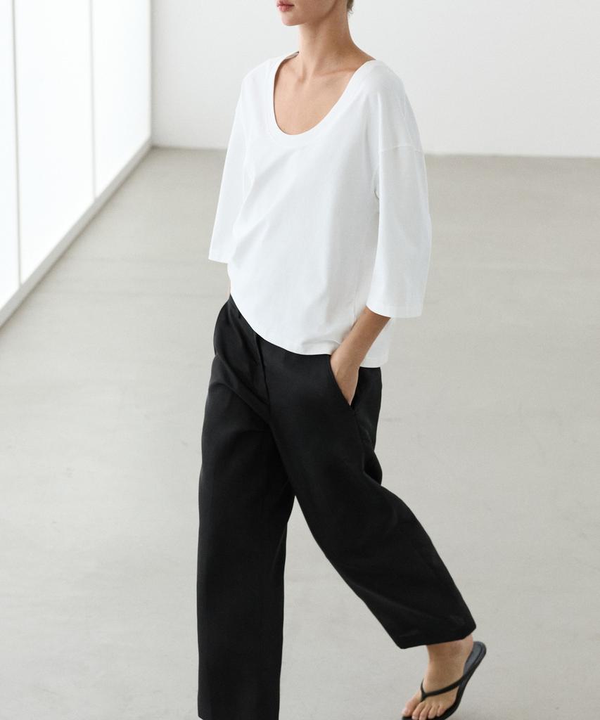 Masimodutti Slim Fit Capri Pants