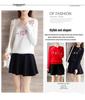 In Stock: 2025 New Style Plum Blossom Embroidered College Sweater - Autumn/Winter Knit Pullover for Trendy Women