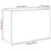 Bathroom Wall Cabinet Concrete Grey 60 X 25 X 40 Cm Wood Based Panel
