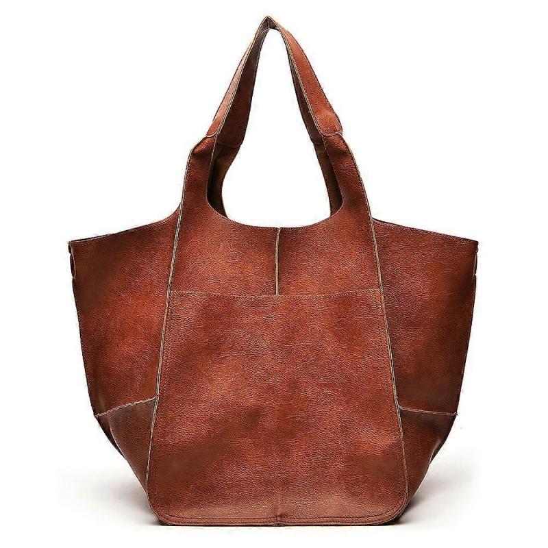 Womens Tote Bag, Pu Leather Bucket Handbag Purse And Handbags Medium Satchel Hobo Purse Designer Work Shoulder Bags