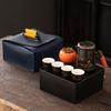 Outdoor Travel Tea Set Equipment Ceramic Tea Brewing Tea Drinking Kuaike Cup Portable Bag Camping Tea Cup Small Set