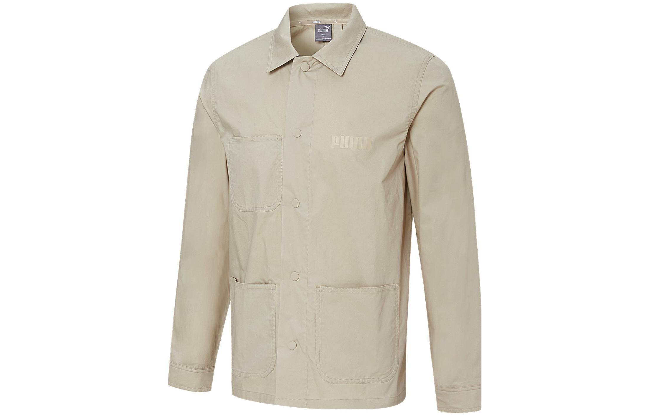 PUMA Jackets Men s Ecru Lapel Moderate Other 849312-64 XL