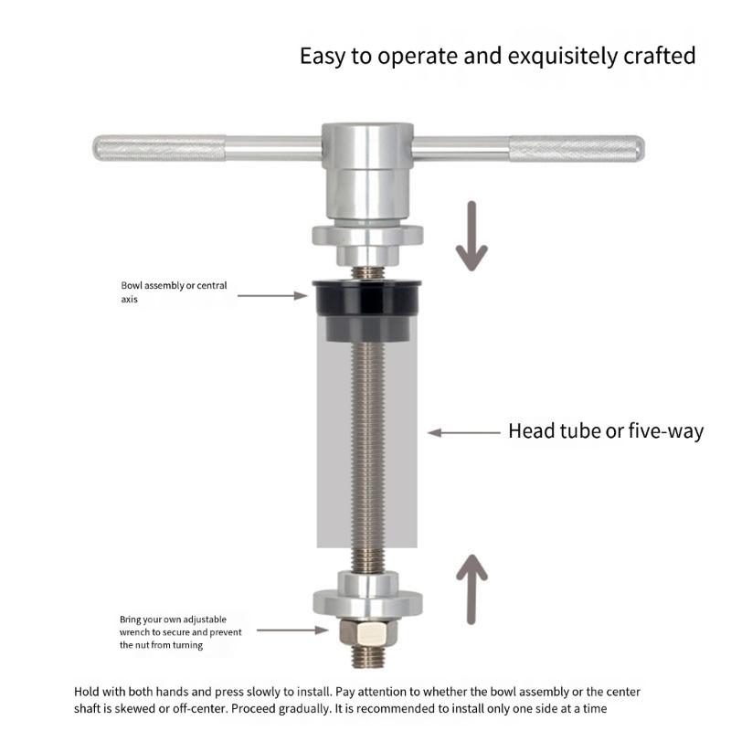 High Strengths Bike Bearing Press Tool With Corrosions Resistant 304 Stainless Steel and Light weight Aluminum