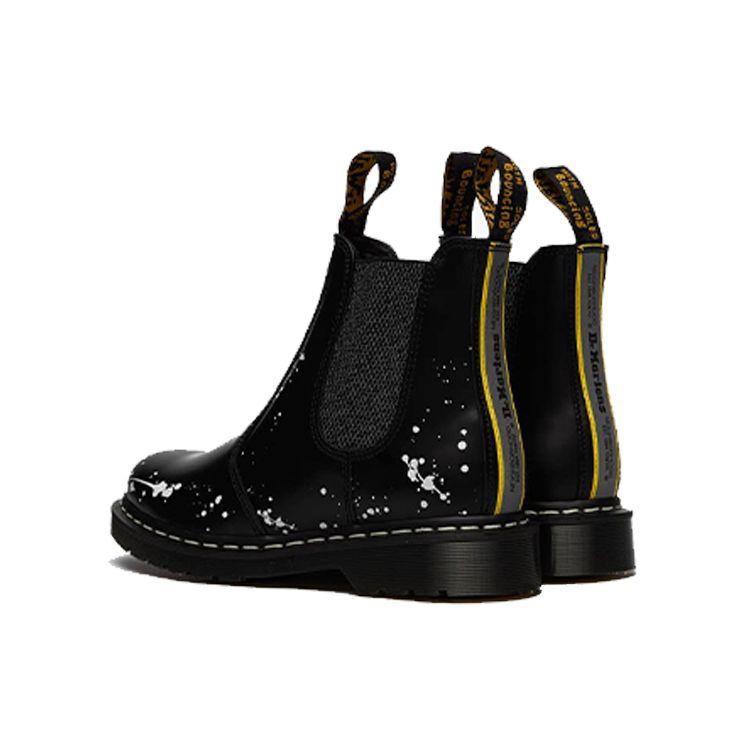 Dr. Martens Neighborhood X 2976 Made In England Chelsea Paint Splatter Unisex Sneakers Black White 27592922