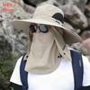 1Pcs Full Face Cover Fishing Hat Sun Cap Summer Hat Outdoor Anti UV Hiking Hat  Women Men